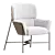 CARISTO Fabric Armchair: Modern Elegance for Your Space 3D model small image 1
