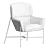 CARISTO Fabric Armchair: Modern Elegance for Your Space 3D model small image 5