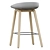 Modern Oak Bar Stool 3D model small image 4