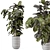 Rusty Concrete Pot Indoor Plants - Set 549 3D model small image 1