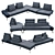 Tanagra OM Pilatto Sofa Set 3D model small image 1