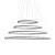 Elegant Ceiling Rings Pendant 3D model small image 2