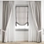 Polygonal Curtain Model: High Quality & Multiple Formats 3D model small image 1