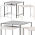 Hübsch Duo Tables: Sleek and Stylish Side Table Set 3D model small image 1