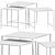 Hübsch Duo Tables: Sleek and Stylish Side Table Set 3D model small image 2