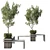 Cityscape Collection: Green Benches with Tree Planters 3D model small image 2