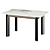 Sleek Airon Dining Table 3D model small image 1