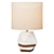 Modern Marble and Wood Table Lamp 3D model small image 1