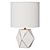 Modern Marble and Wood Table Lamp 3D model small image 2