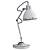 Modern Metallic Task Lamp 3D model small image 2