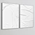  Plaster Frame Set: 2 Paintings, 5 Materials 3D model small image 4