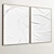  Plaster Frame Set: 2 Paintings, 5 Materials 3D model small image 5