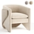 Elegant West Elm Thea Chair 3D model small image 1