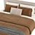 Luxury Minotti Andersen Bed 3D model small image 2