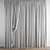 Elegant Polygonal Curtain 3D model small image 4