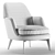 GUSCIO Armchair: Modern Comfort in Soft Design 3D model small image 5