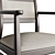 Modern H Contract Asher Dining Chair 3D model small image 2