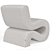 Sleek Bonded Chair: Eichholtz 3D model small image 2