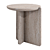 Elevate your space with the Notch Travertine Side Table 3D model small image 1