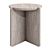 Elevate your space with the Notch Travertine Side Table 3D model small image 2