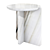 Elevate your space with the Notch Travertine Side Table 3D model small image 3