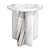 Elevate your space with the Notch Travertine Side Table 3D model small image 4