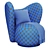 Ultimate Comfort Lounge Chair 3D model small image 3