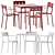 Hay Balcony Dining Set 3D model small image 1