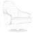 Modern Ludwig Armchair: Stylish Comfort 3D model small image 5