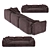 Casablanca: Elegant 4-Layered Sofa 3D model small image 2