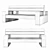 Coastal Double Bench 3D model small image 4