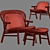 Elegant Morgana Armchair by Bonaldo 3D model small image 3