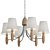 Rustic Elegance Chandelier 815mm 3D model small image 1