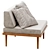 Casara Modern Armchair: Stylish Comfort 3D model small image 2
