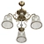 Elegant Bronze Chandelier for Classic Interiors 3D model small image 6