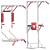 Versatile 3-in-1 Horizontal Bar Set 3D model small image 2
