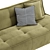 Modern 3-Seater Sofa Bed 3D model small image 5