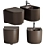 Sleek Matt Ceramic WC 3D model small image 1