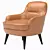 Elegant Caravel Armchair: Stylish, Comfortable, and Versatile 3D model small image 3