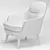 Elegant Caravel Armchair: Stylish, Comfortable, and Versatile 3D model small image 4