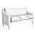Chole II 76 Sofa: High-Quality, Versatile Design 3D model small image 3