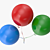 Vibrant Balloon Assortment 3D model small image 5