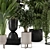 Ferm Living Indoor Plants: Bau Pot Large - Set 552 3D model small image 6