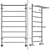 Ancona Water Heated Towel Rail: Stylish & Efficient 3D model small image 1