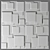 3D Decorative Wall Panel - 30x30 cm 3D model small image 1