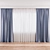 Luxury Silk Curtains 3D model small image 3