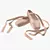 Elegant Crossed Ballet Shoes 3D model small image 1