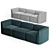 Flora Organic Modular Sofa 3D model small image 1