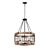 Rustic Cage Chandelier: Elegant Dining Lighting 3D model small image 1