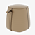 Elegant Mullerton Stool: Fabric and Leather 3D model small image 4